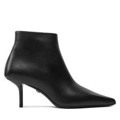 Botki Max Mara. Czarne botki damskie Max Mara, bez wzorów, bez obcasa, na szpilce, bez zapięcia. Za 3,199.00 zł.