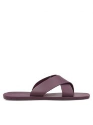 JENNY Klapki CT1011-8B Bordowy. Czerwone klapki damskie Jenny, bez wzorów, z syntetyku, bez obcasa, bez zapięcia. Za 39.99 zł.