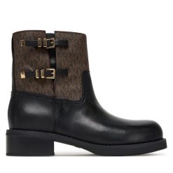 Botki MICHAEL Michael Kors. Brązowe botki damskie MICHAEL Michael Kors, bez wzorów, bez obcasa, na płaskiej podeszwie, bez zapięcia. Za 959.99 zł.