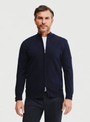 PAKO LORENTE – Sweter męski rozpinany w kolorze granatowym. Swetry męskie Pako Lorente, na wiosnę, m, bez wzorów, z bawełny, bez kołnierzyka, bez ramiączek. Za 299.99 zł.