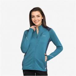 Bluza damska VIKING Birger Lady rozpinana. Niebieskie bluzy damskie Viking, l, bez wzorów, z bawełny, klasyczne, bez ramiączek, bez kaptura. Za 319.90 zł.
