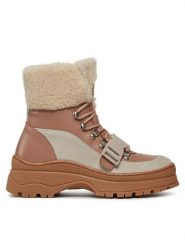 Ted Baker Botki Mayyzi 258003 Brązowy. Brązowe botki damskie Ted Baker, bez wzorów, ze skóry, bez obcasa, na płaskiej podeszwie, bez zapięcia. Za 559.99 zł.