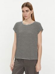 Vero Moda T-Shirt Ava 10284469 Czarny Regular Fit. Czarne t-shirty damskie Vero Moda, l, bez wzorów, z lyocellu, bez kołnierzyka, bez ramiączek. Za 49.99 zł.