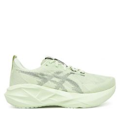 Buty do biegania Asics. Zielone obuwie sportowe damskie Asics, bez wzorów, bez zapięcia, do biegania. Za 679.99 zł.