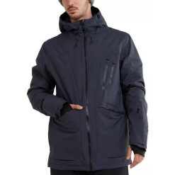 Kurtka narciarska męska Decatur Jacket. Niebieskie kurtki sportowe męskie FUNDANGO, m, bez wzorów, bez kaptura, narciarskie. Za 709.90 zł.