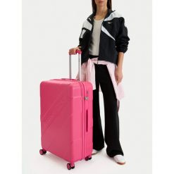 Walizka duża Reebok. Czerwone walizki damskie Reebok, bez wzorów, duże. Za 349.99 zł.