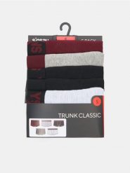 Bokserki Classic 5 pack - czarny. Czarne bokserki męskie Sinsay, bez wzorów. Za 49.99 zł.