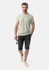 Szorty jeansowe, Regular Fit, E-CARST. Szare szorty męskie Volcano, bez wzorów, z dresówki, casualowe. Za 159.99 zł.