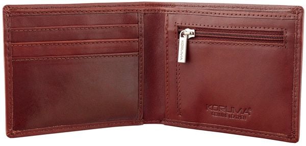 Cienki portfel męski skórzany typu SLIM (Brąz) Uniwersalny. Portfele męskie KORUMA, bez wzorów. Za 120.99 zł.