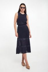 Spódnica błyszcząca midi ELISABETTA FRANCHI. Spódnice damskie Elisabetta Franchi, bez wzorów, midi. W wyprzedaży za 1,207.20 zł.