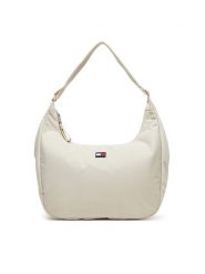 Tommy Jeans Torebka Tjw Urban Large AW0AW17569 Beżowy. Brązowe shopperki damskie Tommy Jeans, bez wzorów, z jeansu, bez dodatków. Za 269.99 zł.