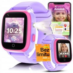 Smartwatch JG Smart T5 Fioletowy. Fioletowe zegarki smartwatch JG Smart, bez wzorów. Za 319.99 zł.