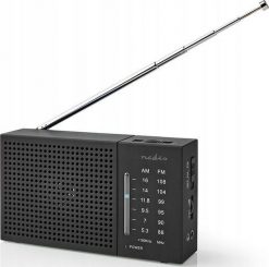 Radio Nedis Nedis RDFM1200BK radio Przenośny Analogowy Czarny. Czarne radia Nedis. Za 169.17 zł.