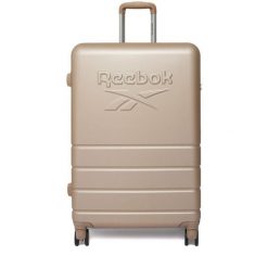 Walizka duża Reebok. Brązowe walizki damskie Reebok, bez wzorów, duże. Za 329.99 zł.