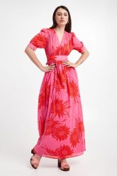 Sukienka maxi Allineato PINKO. Sukienki damskie Pinko, bez wzorów, bez kołnierzyka, bez ramiączek, maxi. W wyprzedaży za 942.87 zł.