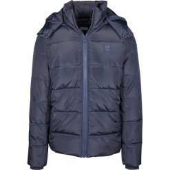 Parka Urban Classic hooded. Niebieskie parki męskie Urban Classics, m, bez wzorów, z puchu, bez kołnierzyka, bez kaptura. Za 340.30 zł.
