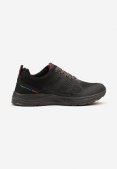 Ciemnoszare Buty Sportowe Sneakersy z Perforacją Ziraline. Szare buty sportowe męskie Born2be, bez wzorów, bez zapięcia. Za 89.99 zł.