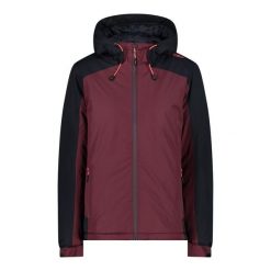 Kurtka damska turystyczna CMP 33Z1636. Czerwone kurtki sportowe damskie CMP, xl, bez wzorów, bez ramiączek, bez kaptura, trekkingowe. W wyprzedaży za 249.99 zł.