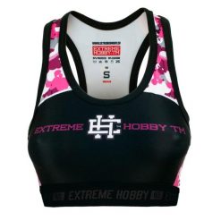 Stanik sportowy fitness siłownia MMA EXTREME HOBBY PINK TEDDY BEAR. Czarne bielizna sportowa damska EXTREME HOBBY, m, bez wzorów, z elastanu. Za 129.00 zł.