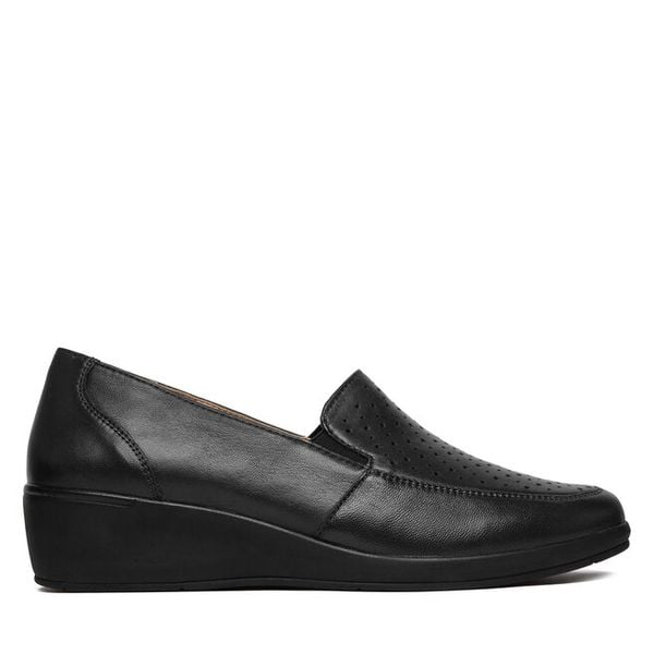 Półbuty Caprice. Niebieskie półbuty damskie Caprice, bez wzorów, bez obcasa, na koturnie, bez zapięcia. Za 339.99 zł.