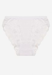 Białe Koronkowe Majtki Figi Hassella. Białe majtki damskie Born2be, z bawełny. Za 4.99 zł.