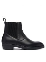 KARL LAGERFELD Botki Dallas KL12646 Czarny. Czarne botki męskie KARL LAGERFELD, bez wzorów, ze skóry, bez obcasa, bez zapięcia. Za 989.99 zł.