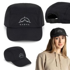Czapka z daszkiem KADVA Hiker Cap. Czarne czapki damskie KADVA, bez wzorów, sportowe. Za 79.99 zł.