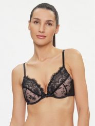 Hunkemöller Biustonosz push-up Sia Pp Push 203528 Czarny. Czarne biustonosze Hunkemöller, bez wzorów, z syntetyku. Za 109.99 zł.