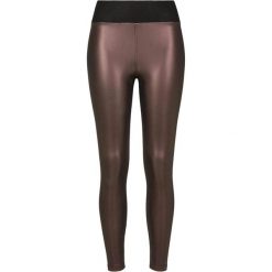 Legginsy Damskie Ze Skóry Ekologicznej Z Wysokim Stanem. Brązowe legginsy damskie Urban Classics, bez wzorów, ze skóry ekologicznej. Za 137.99 zł.
