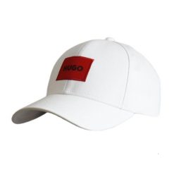 Czapka z daszkiem bejsbolówka Hugo Boss Baseball Men-X 581-RL 50492745-100. Białe czapki damskie Boss, bez wzorów. Za 194.35 zł.