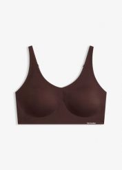 Biustonosz wyściełany Feel Comfort bez fiszbinów, z wycinanym laserowo wzorem, z klejem Jellyglue. Czarne biustonosze bonprix, bez wzorów. Za 84.99 zł.