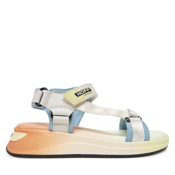 Sandały HOFF. Brązowe sandały damskie HOFF, bez wzorów, bez obcasa, na płaskiej podeszwie, bez zapięcia. Za 449.99 zł.