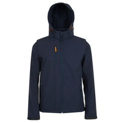 Kurtka Transformer Soft Shell Dla Dorosłych Unisex. Niebieskie kurtki męskie SOL'S, m, bez wzorów, sportowe, bez kaptura. Za 459.99 zł.