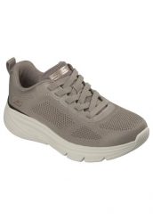 Buty SKECHERS BOBS ARCH FIT ELEV8 Beżowy. Brązowe obuwie trekkingowe damskie Skechers, z materiału, bez zapięcia. Za 284.99 zł.