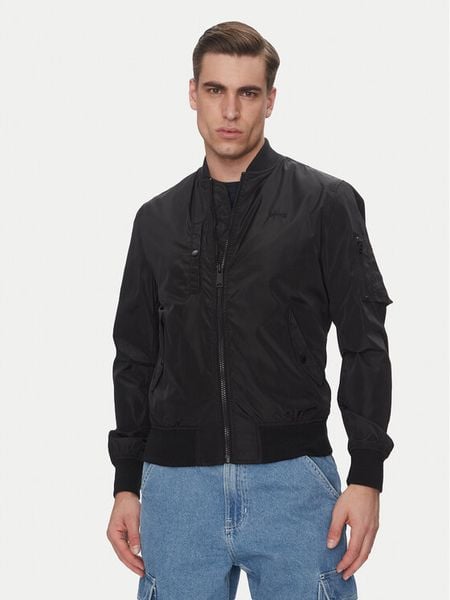 Schott NYC Kurtka bomber Airstar Czarny Regular Fit. Czarne kurtki męskie Schott NYC, l, bez wzorów, z syntetyku, bez kaptura. Za 369.99 zł.