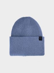 4F Czapka beanie uniseks - granatowa Uniwersalny. Niebieskie czapki męskie 4F, na zimę, bez wzorów, z syntetyku. W wyprzedaży za 39.99 zł.