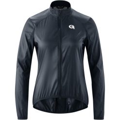 Damska kurtka wodoodporna Gonso. Niebieskie kurtki sportowe damskie Gonso, bez wzorów, z materiału, bez ramiączek, bez kaptura, rowerowe. Za 445.80 zł.