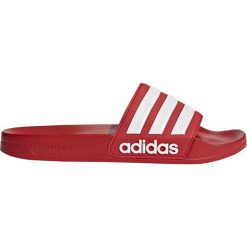 MĘSKIE KLAPKI ADIDAS ADILETTE (40 2/3). Białe klapki męskie Adidas, bez wzorów, z syntetyku, bez zapięcia. Za 99.99 zł.