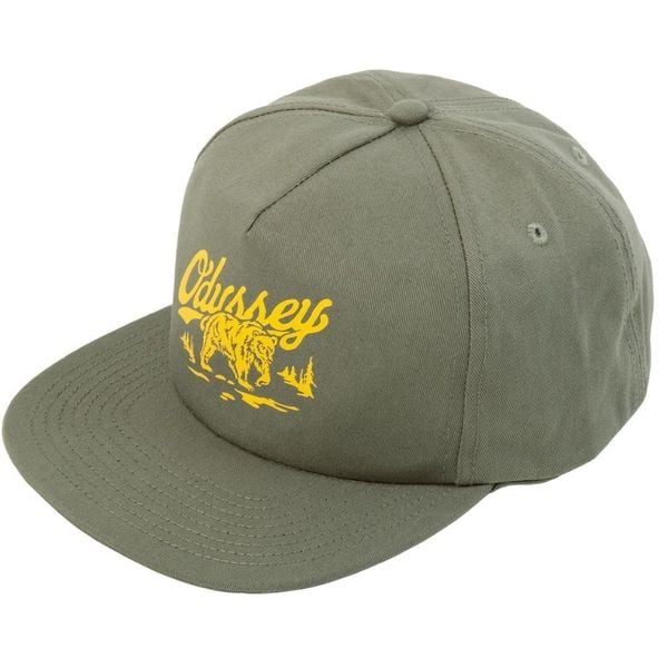 Strukturalna czapka z pięcioma panelami Odyssey Roam Soft. Zielone czapki damskie ODYSSEY, bez wzorów, sportowe. Za 234.50 zł.