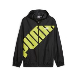 Puma Kurtka Hooded Graphic Windbreaker 62383701. Czarne kurtki męskie Puma, xl, bez wzorów, bez kaptura. Za 182.99 zł.