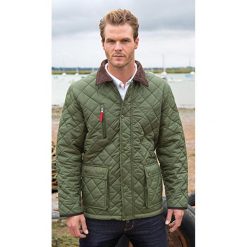 Męska Kurtka Cheltenham Gold Fleece Lined (wodoodporna I Wiatroodporna). Czarne kurtki męskie RESULT, l, z aplikacjami, z materiału, klasyczne, bez kaptura. Za 225.99 zł.