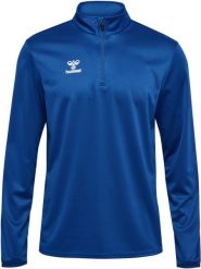 Bluza dresowa 1/2 zip Hummel Essential. Niebieskie bluzy damskie Hummel, m, bez wzorów, z dresówki, bez ramiączek, bez kaptura. Za 167.00 zł.