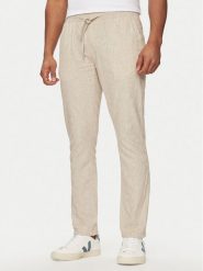 INDICODE Spodnie materiałowe Vitaly 60-332 Beżowy Regular Fit. Brązowe spodnie materiałowe męskie INDICODE, bez wzorów, z bawełny. Za 129.99 zł.