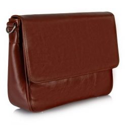 Torba męska Tizano TM17 ruda skóra naturalna. Brązowe torby na laptopa damskie TIZANO, bez wzorów, z materiału. Za 355.99 zł.