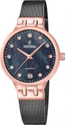 Zegarek damski Festina F20717-2 CYRKONIE czarny. Czarne zegarki damskie Festina. Za 906.23 zł.