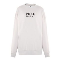 Bluza damska Nike Sportswear Oversized Crew-Neck. Szare bluzy damskie Nike, m, bez wzorów, sportowe, bez ramiączek, bez kaptura. Za 259.99 zł.