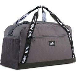 Torba Puma Phase Tape Small Sports Bag 22L. Szare torby sportowe męskie Puma, bez wzorów, z materiału. Za 290.00 zł.