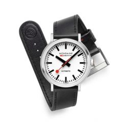 Zegarek męski Mondaine MST.4161B.LBV, Quartz, 41mm, 3ATM. Szare zegarki męskie mondaine, bez wzorów, z materiału, ze stali. Za 2,969.80 zł.