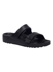 Klapki męskie Scholl Bahia EVA. Czarne klapki męskie Scholl, bez wzorów, z materiału, bez zapięcia. Za 169.99 zł.