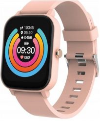Smartwatch GepardWatches Maxlife smartwatch MXSW-110 pudrowy róż. Czerwone zegarki smartwatch GepardWatches, bez wzorów. Za 85.69 zł.